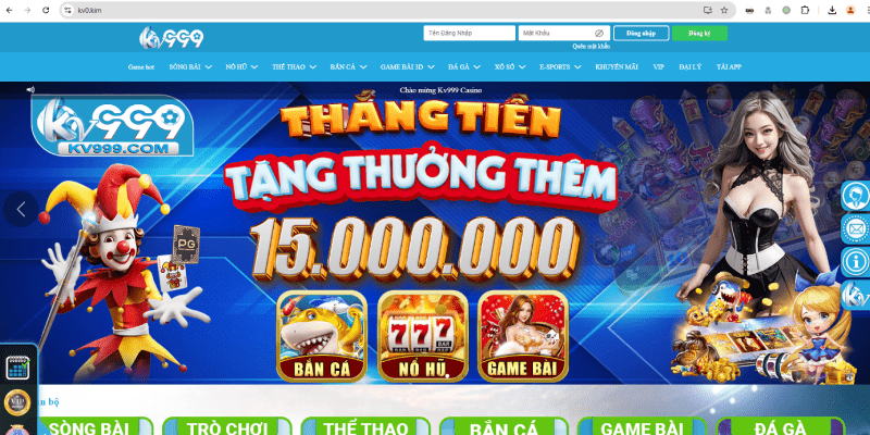 Truy cập đúng trang web KV999 chính thức để đảm bảo an toàn cho tài khoản